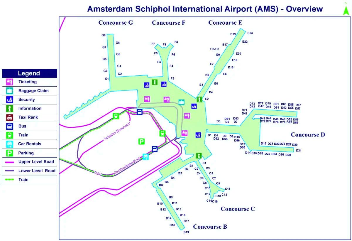 Amsterdams flygplats Schiphol