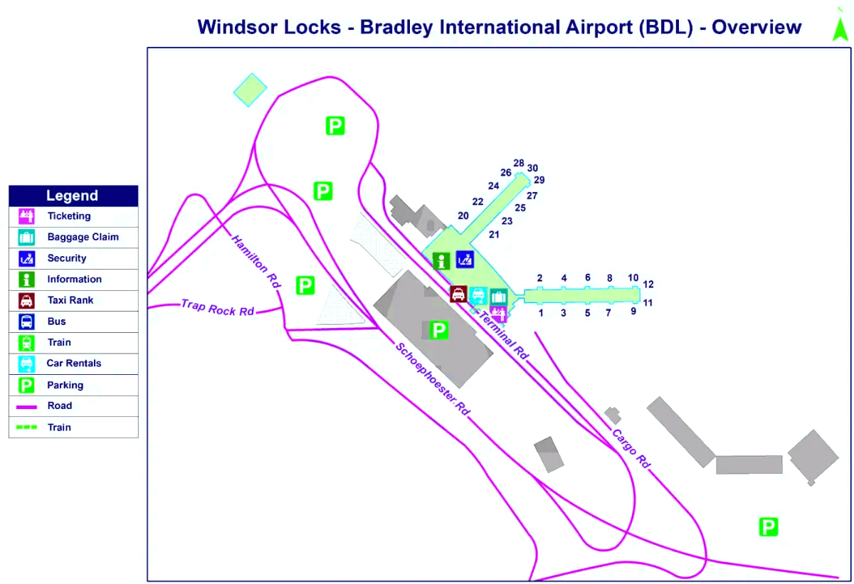 Bradley internationella flygplats