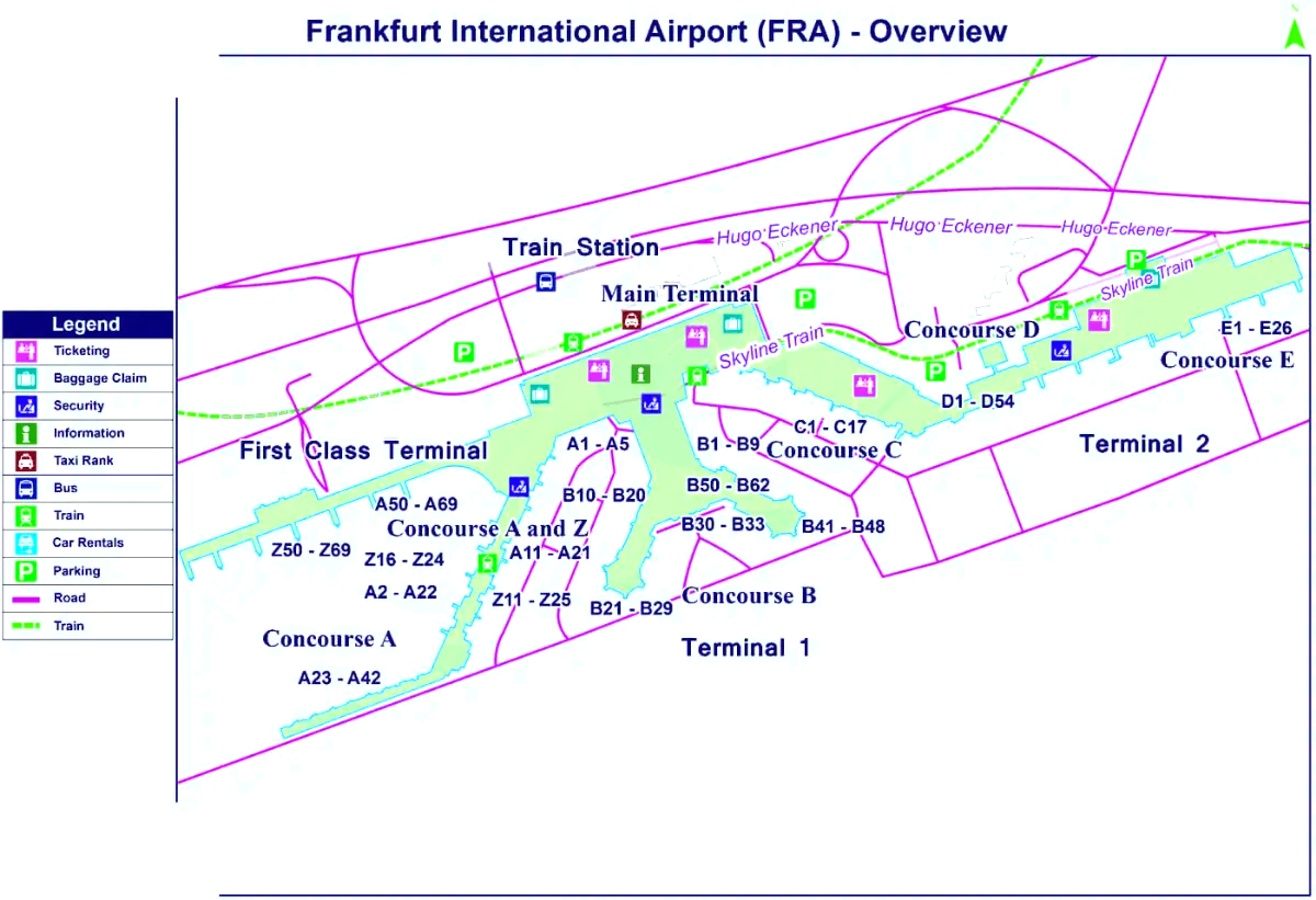 Frankfurts internationella flygplats