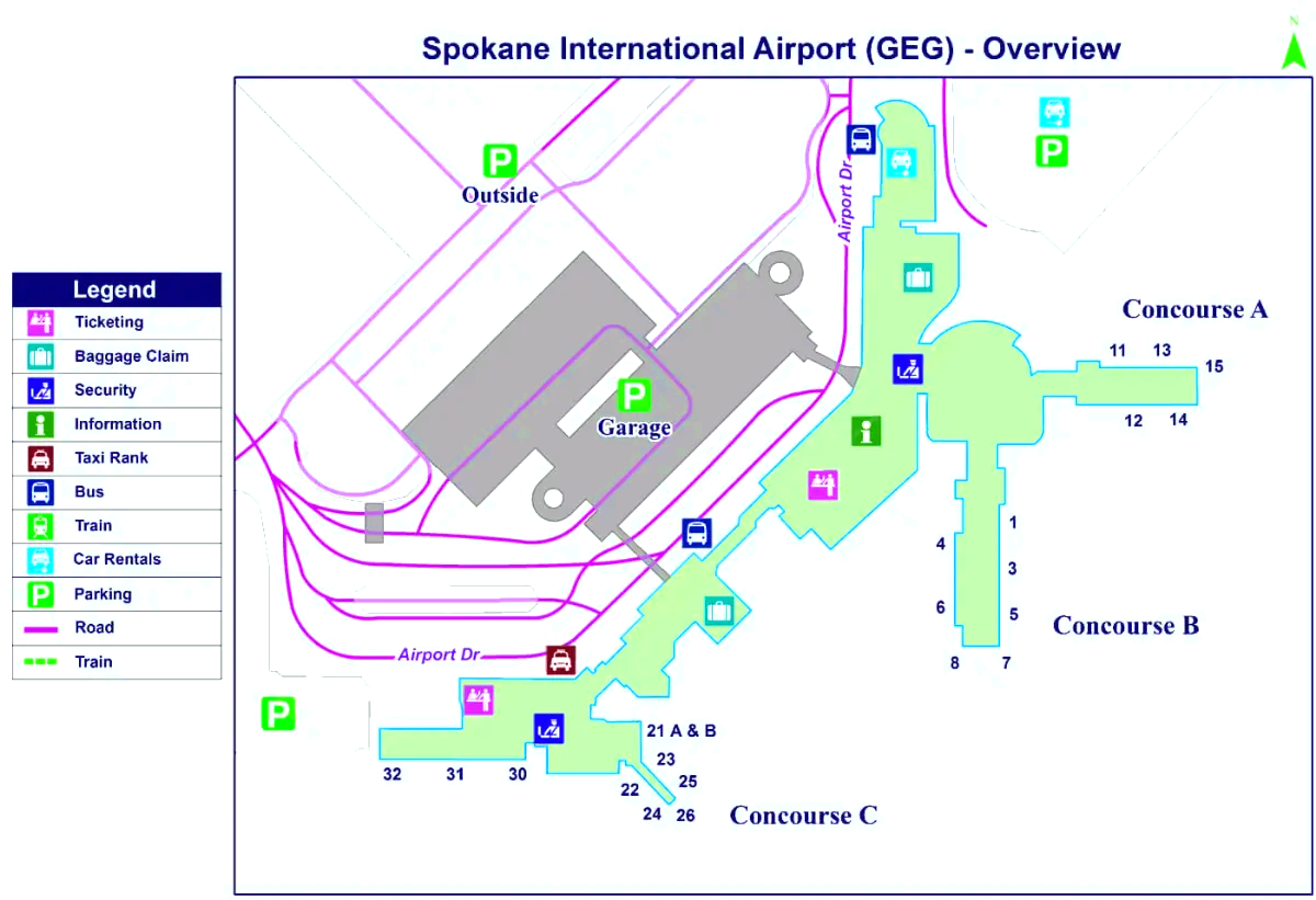 Spokane internationella flygplats