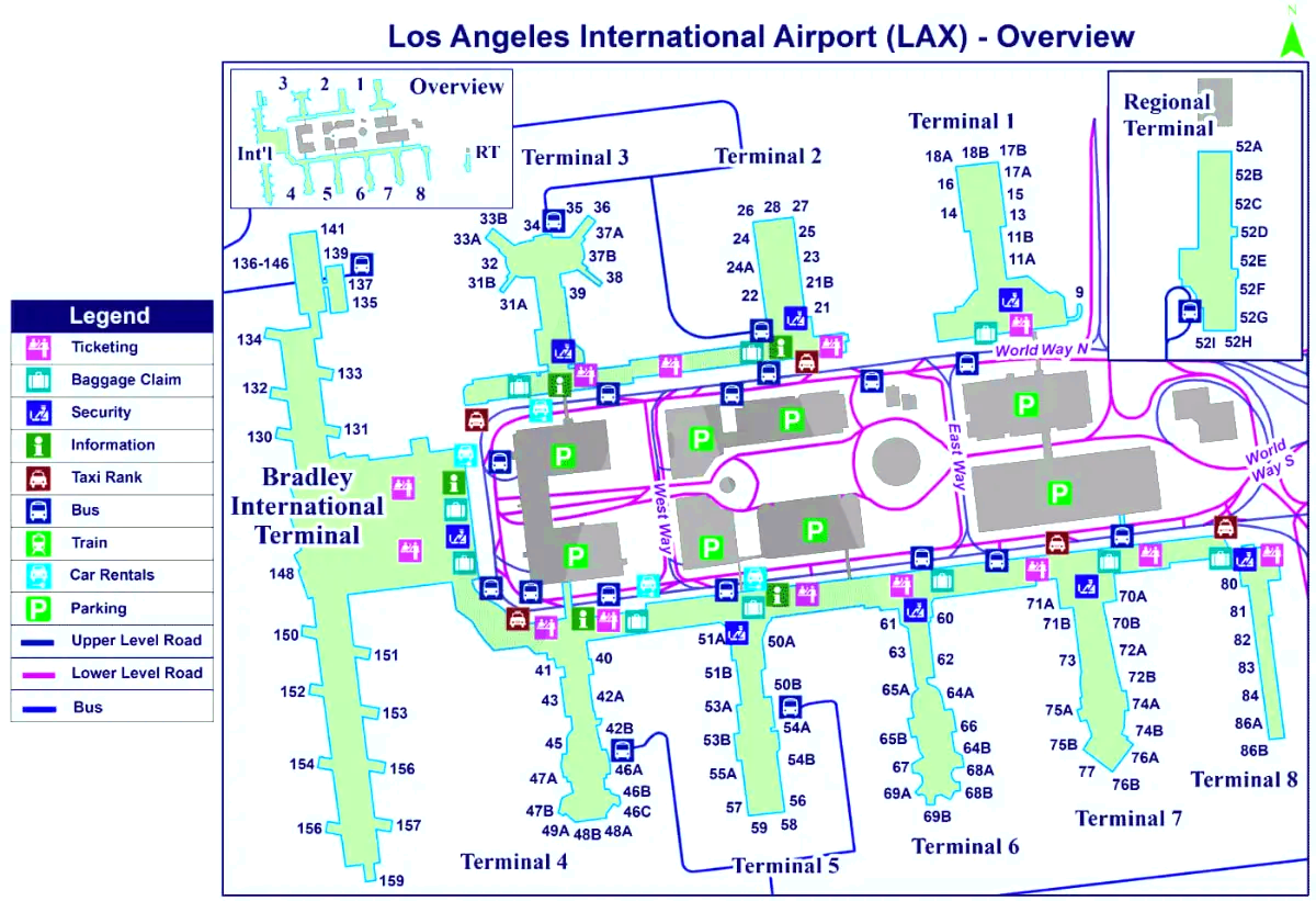 Los Angeles internationella flygplats