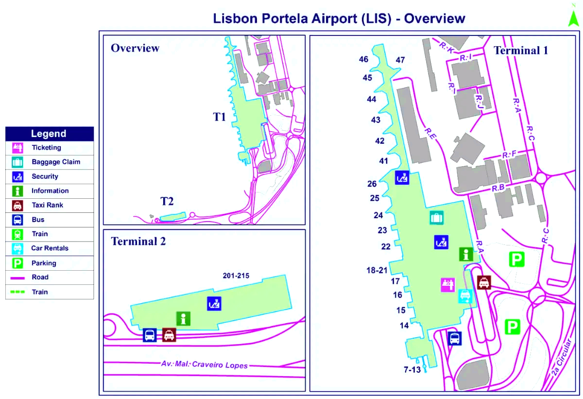 Lissabon Portela flygplats